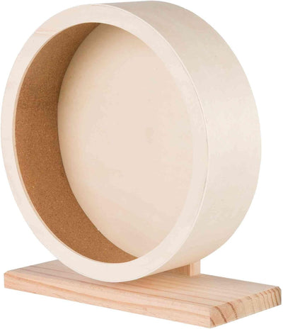 TRIXIE Roue d'exercice pour hamster en bois et liège 28 cm