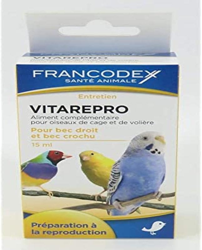 FRANCODEX Vitarepro Aliment Préparation à la Reproduction pour Oiseaux 6x15ml