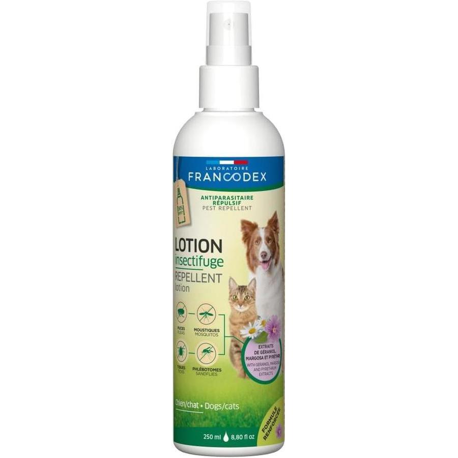 FRANCODEX Lotion insectifuge chien chat 250ml