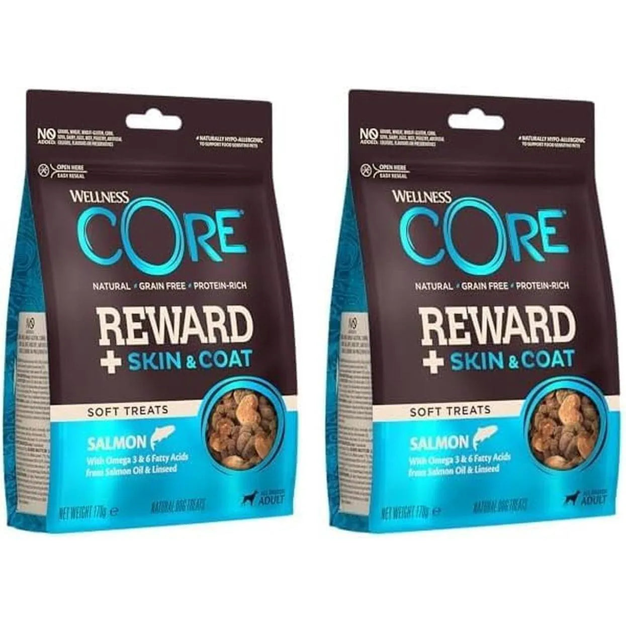 WELLNESS CORE Reward+ Friandises Chien Saumon 170g Lot de 2