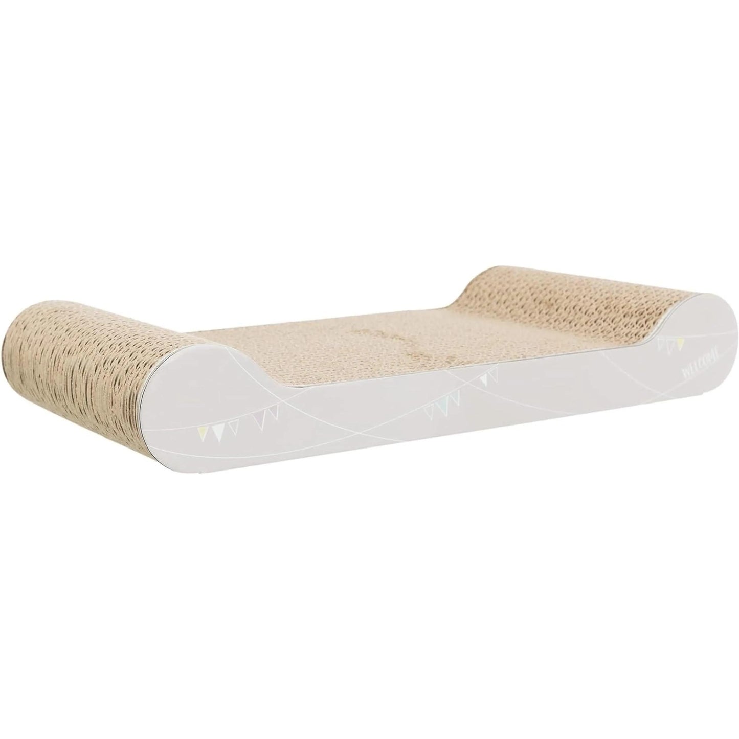 TRIXIE Carton à gratter 38 x 6 x 18 cm Gris Clair Lot de 2