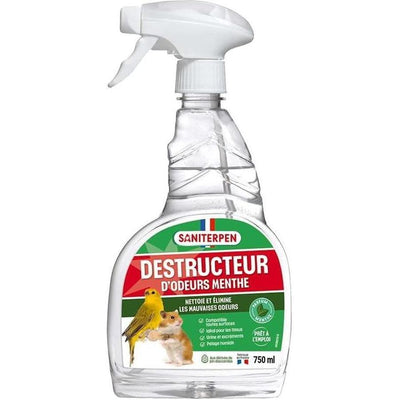 SANITERPEN Spray Nettoyant Désodorisant Destructeur d’Odeurs Menthe-Eucalyptus 750ml