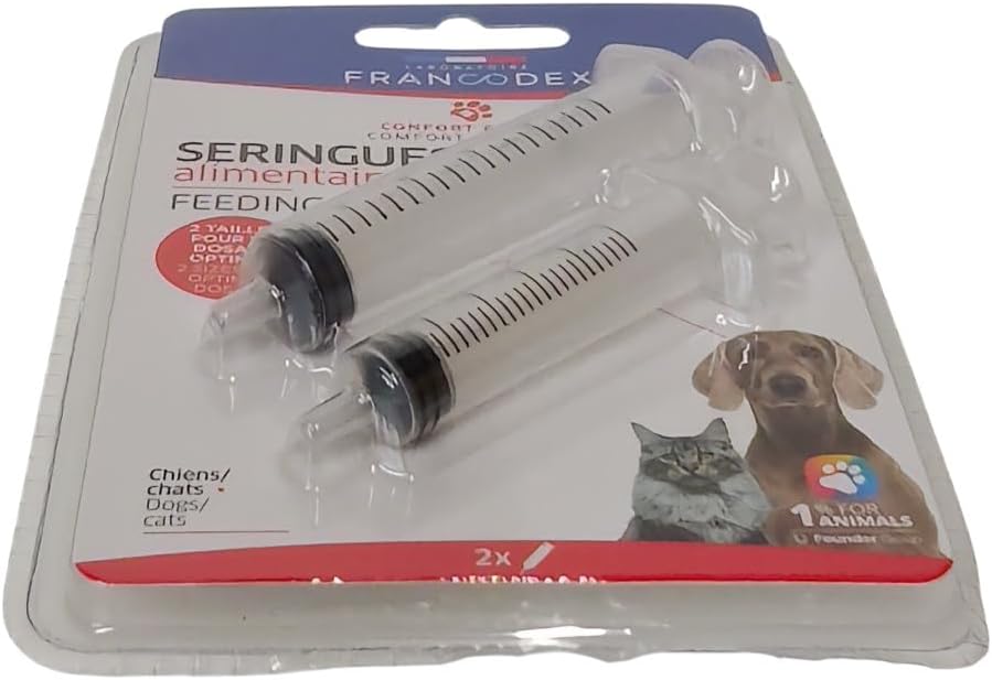 FRANCODEX Seringues Alimentaires 5 ml et 10 ml pour Chiens et Chats
