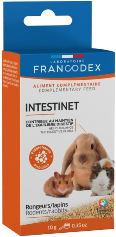 FRANCODEX Intestinet Complément Alimentaire Santé Digestive Rongeurs et Lapins 10g