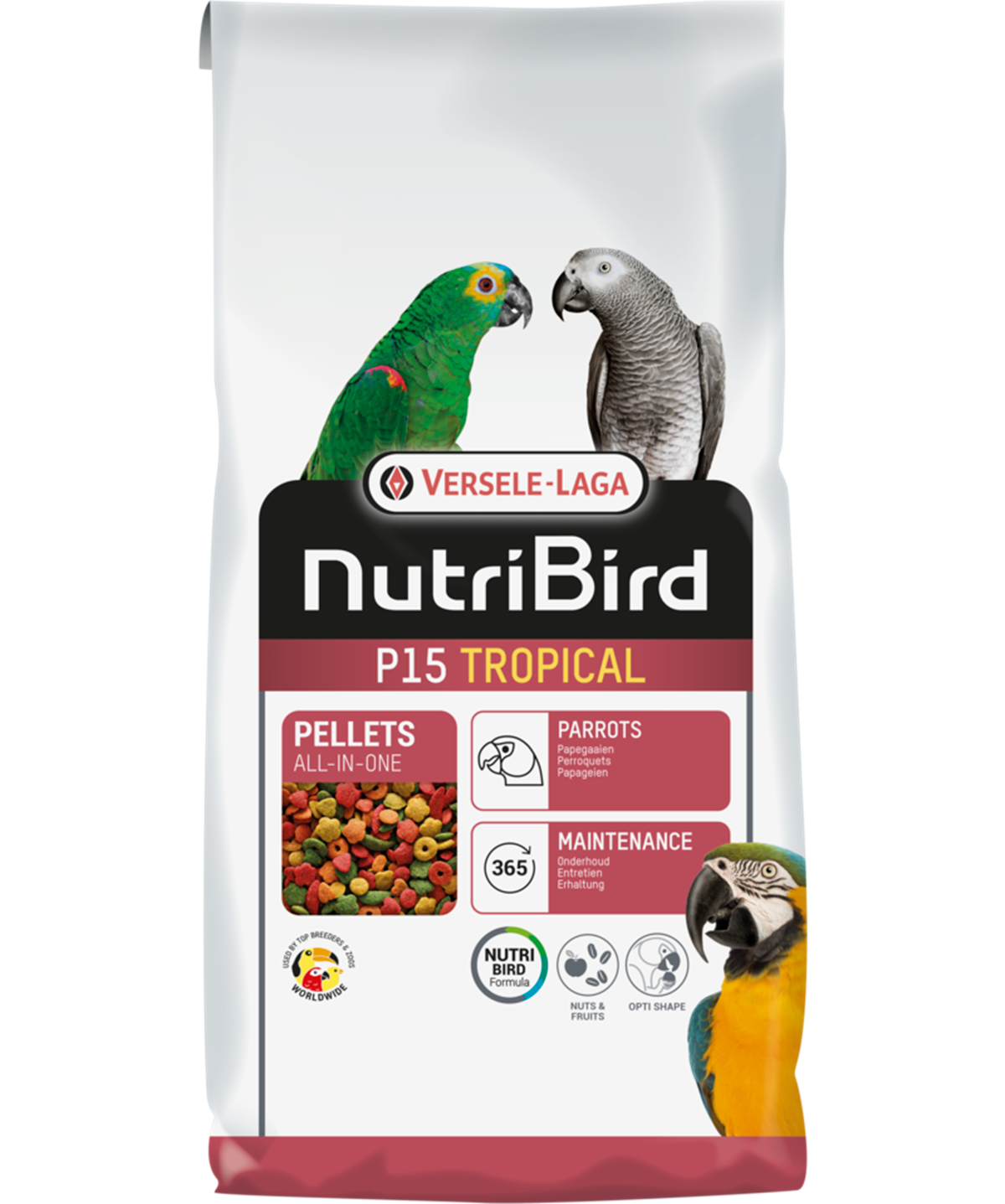 VERSELE-LAGA NutriBird P15 Tropical granulés extrudés pour perroquets 10 kg