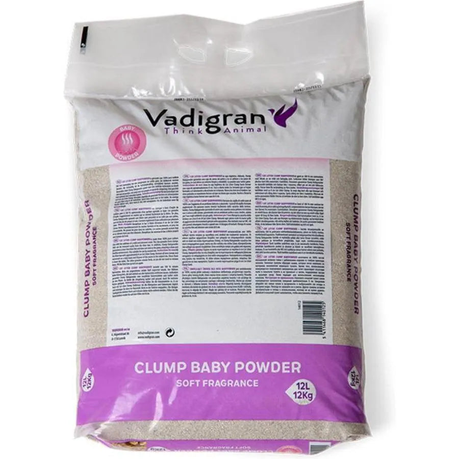 VADIGRAN Cat Litter Bentonite Babypowder 12kg 12L