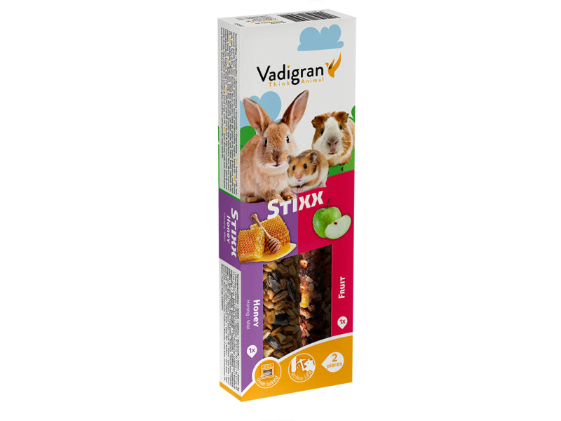 VADIGRAN Stixx miel et fruits pour rongeurs 120 g