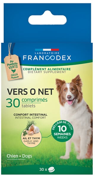 ZOOMALIN Vers O Net 30 Comprimés pour Chiot et Chien