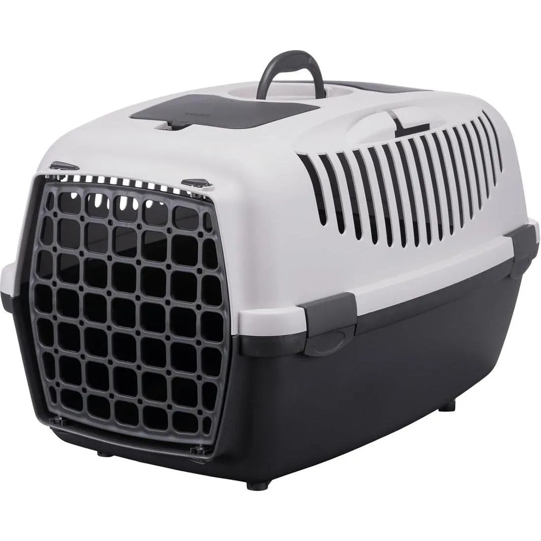 TRIXIE Box de transport Capri 3 S 40 x 38 x 61 cm Gris foncé/Gris clair