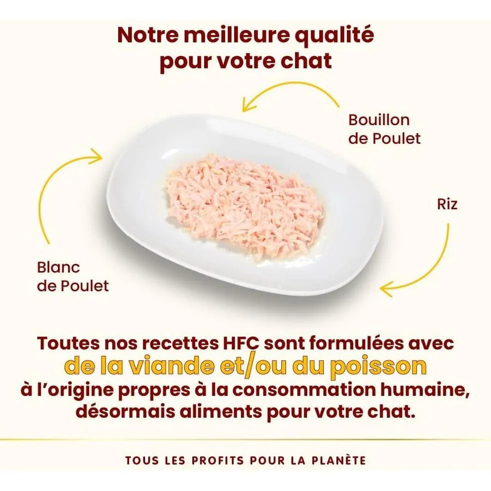 ALMO NATURE HFC Natural Poitrine de Poulet 150g (Lot de 24)