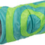 TRIXIE 2xTunnel Ludique Rongeurs Nylon/Peau d'agneau Vert-Gris 15x35 cm