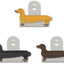KIKKERLAND DOG BAG CLIP S/3 Lot de 3 Clips pour Sacs Chien Saucisse Plastique Durable
