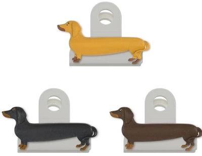 KIKKERLAND DOG BAG CLIP S/3 Lot de 3 Clips pour Sacs Chien Saucisse Plastique Durable