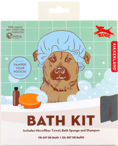 KIKKERLAND Bath Kit pour animaux Accessoire de toilettage complet