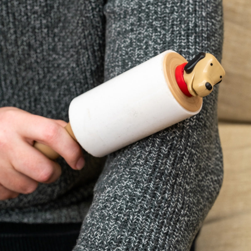 KIKKERLAND Kobe Lint Roller Rouleau Anti-Peluches Réutilisable Forme Chien