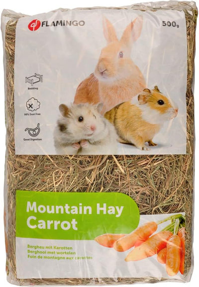 FLAMINGO Foin de montagne avec carottes 500g