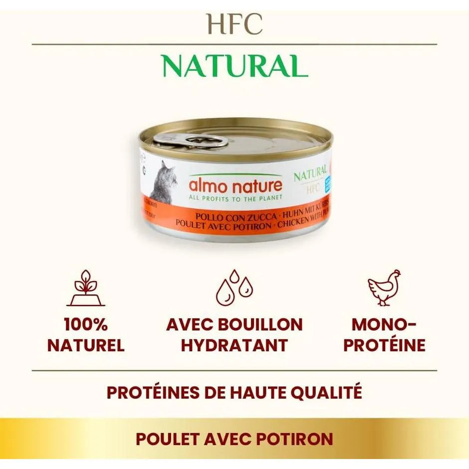 ALMO NATURE HFC Natural Poulet avec Potiron 150g