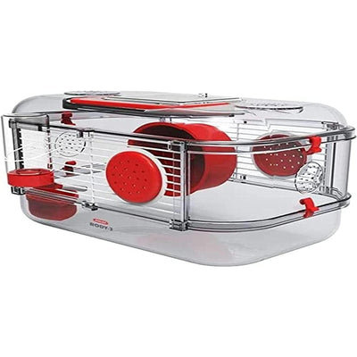 ZOLUX Cage rongeurs RODY 3 MINI Rouge L 33 x l 21 x H 18 cm