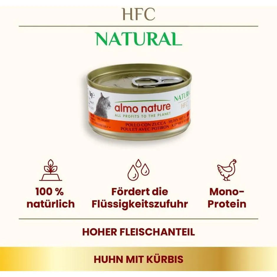 ALMO NATURE HFC Natural Poulet avec Potiron 24x70g