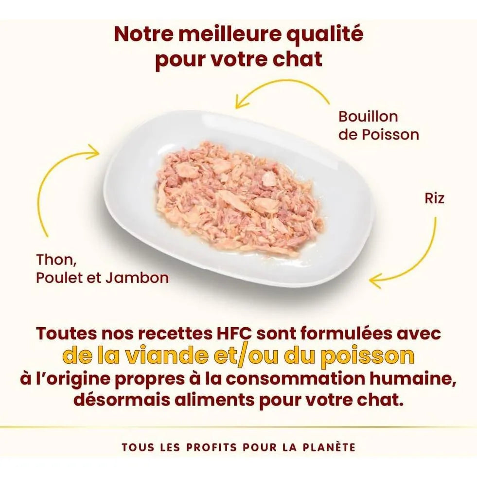 ALMO NATURE HFC Natural Thon, Poulet et Jambon 150g