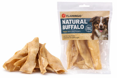 FLAMINGO Nature Snack Peau de Tête de Buffle 25cm 200g