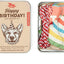 KIKKERLAND Kit d'anniversaire pour chien Happy Birthday Boîte Métallique