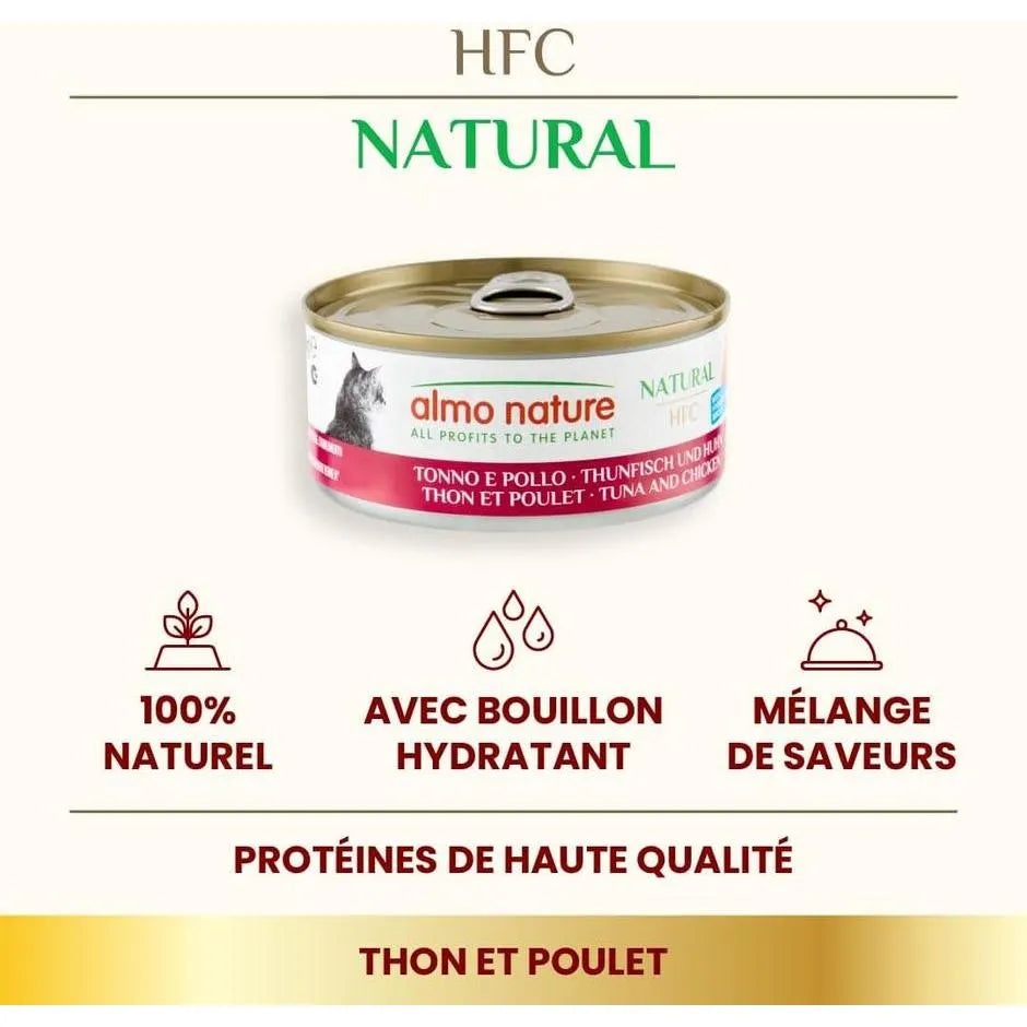 ALMO NATURE HFC Natural Thon et Poulet 150g