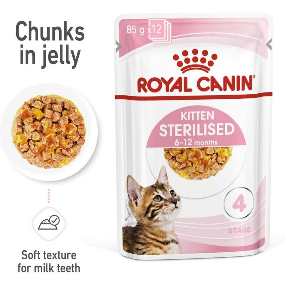 ROYAL CANIN Kitten Sterilised Gelée 12x85g
