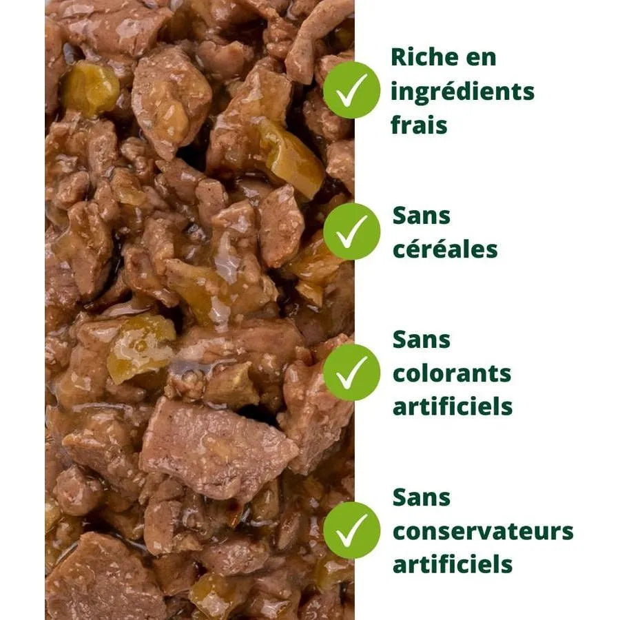 EQUILIBRE & INSTINCT Effilés énergie chat stérilisé au poulet, courges, agrumes 12x85g