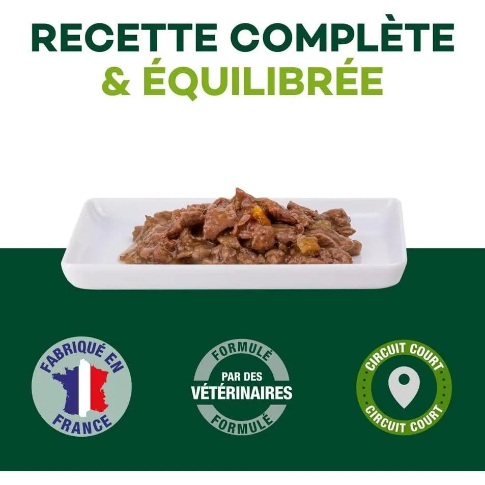 EQUILIBRE & INSTINCT Effilés énergie chat stérilisé au poulet, courges, agrumes 12x85g