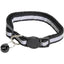 ZOOMALIN Collier Chat Safe Nylon Réfléchissant Clochette Sécurité Dégagement Rapide 17-26cm Couleur Vive