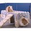 ZOLUX Maison en bois Cosy+ L pour octodon et cochon d'Inde Bleu 21x41x16 cm