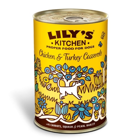 LILY'S KITCHEN Adulte Terrine Chicken Casserole Poulet Dinde et Légumes 150g
