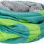 TRIXIE 2xTunnel Ludique Rongeurs Nylon/Peau d'agneau Vert-Gris 15x35 cm