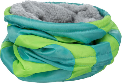 TRIXIE 2xTunnel Ludique Rongeurs Nylon/Peau d'agneau Vert-Gris 15x35 cm