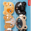 KIKKERLAND Cat Bag Clips Lot de 6 pinces pour sac à chat Marron Taille unique