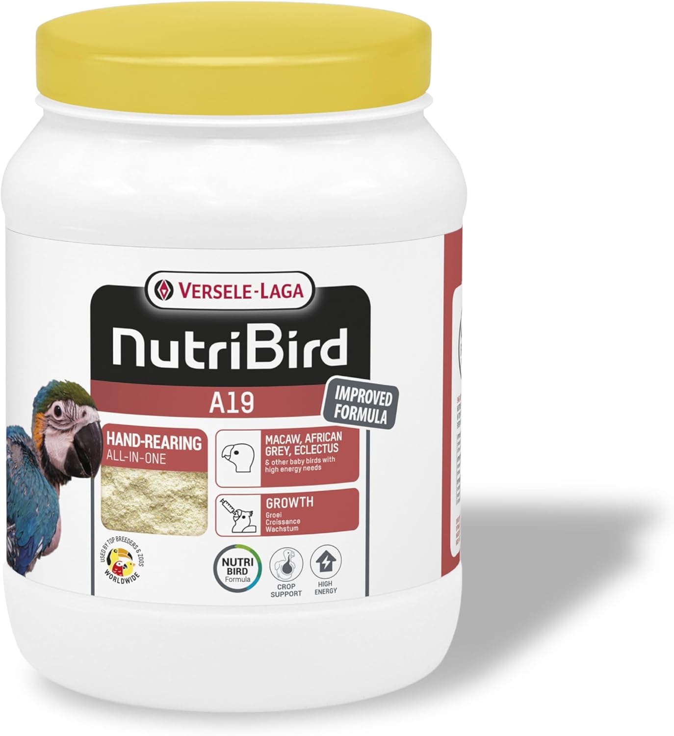 VERSELE LAGA NutriBird A19 Nourrissage Main Grandes Espèces 800g