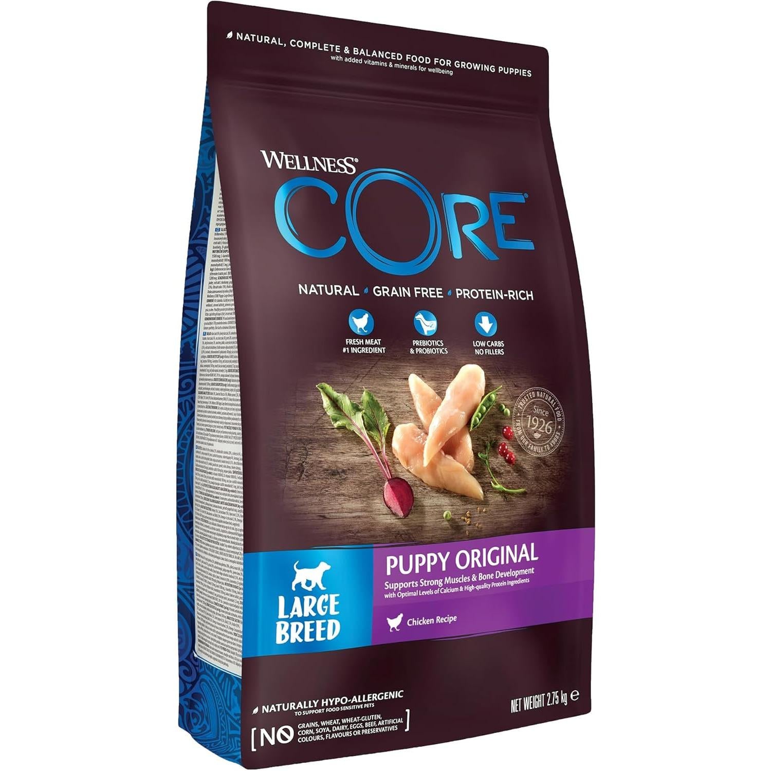 WELLNESS CORE Large Breed Puppy Original Poulet 2.75kg