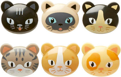 KIKKERLAND Cat Bag Clips Lot de 6 pinces pour sac à chat Marron Taille unique