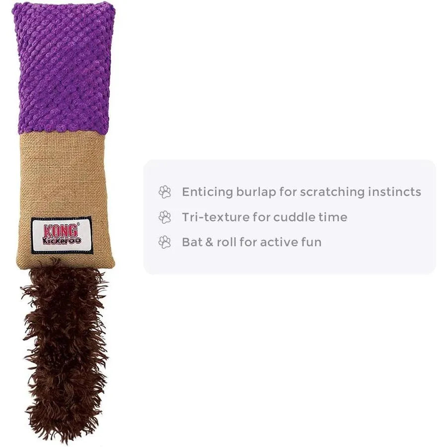 KONG Kickeroo Cuddler Jouet pour Chat avec Herbe à Chat Nord-Américaine