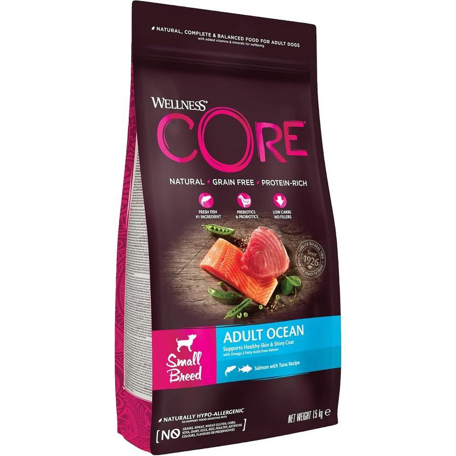 WELLNESS CORE Small Breed Adult Ocean Saumon et Thon 1.5kg