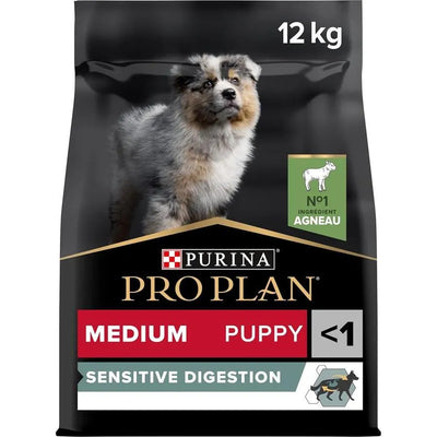 PRO PLAN Medium Puppy Sensitive Digestion Riche en Agneau 12kg