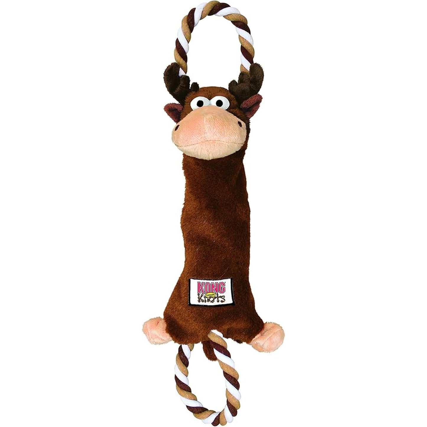 KONG Tugger Knots Moose M/L Jouet interactif solide pour chien