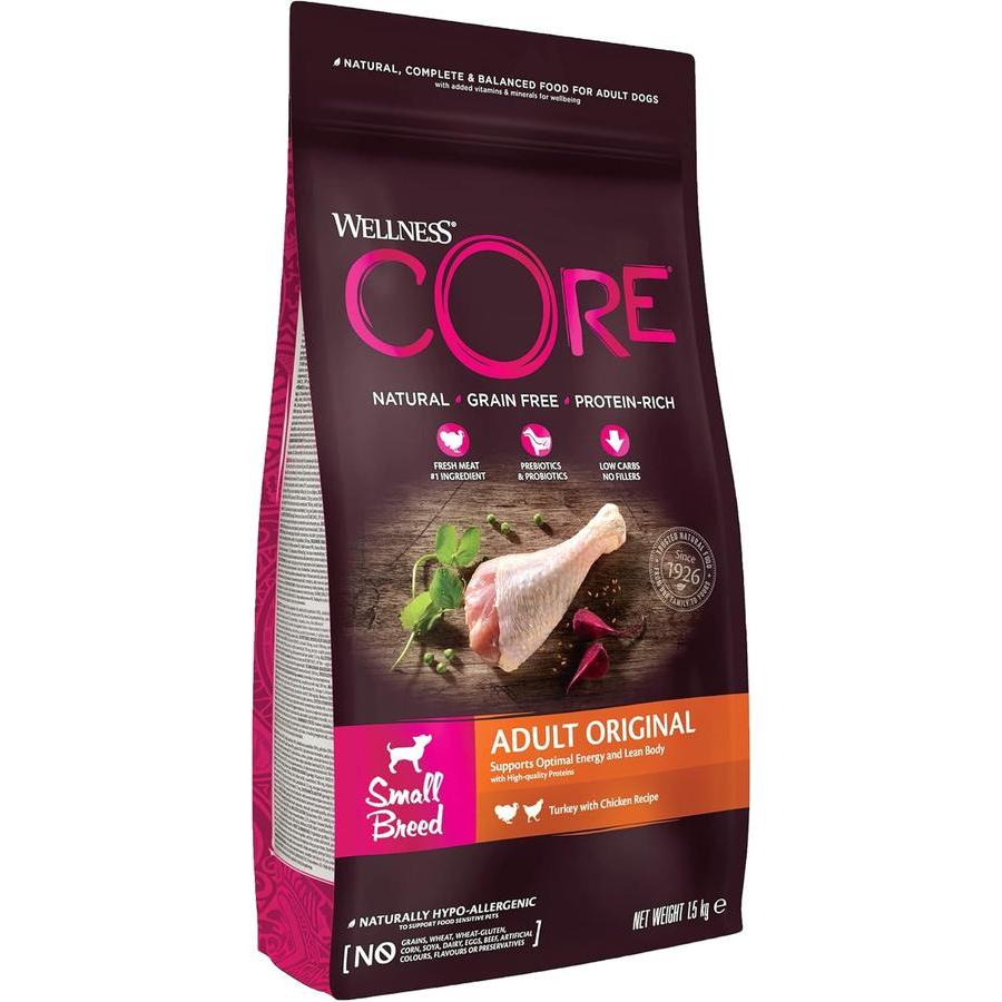WELLNESS CORE Small Breed Adult Original Dinde et Poulet 1.5kg
