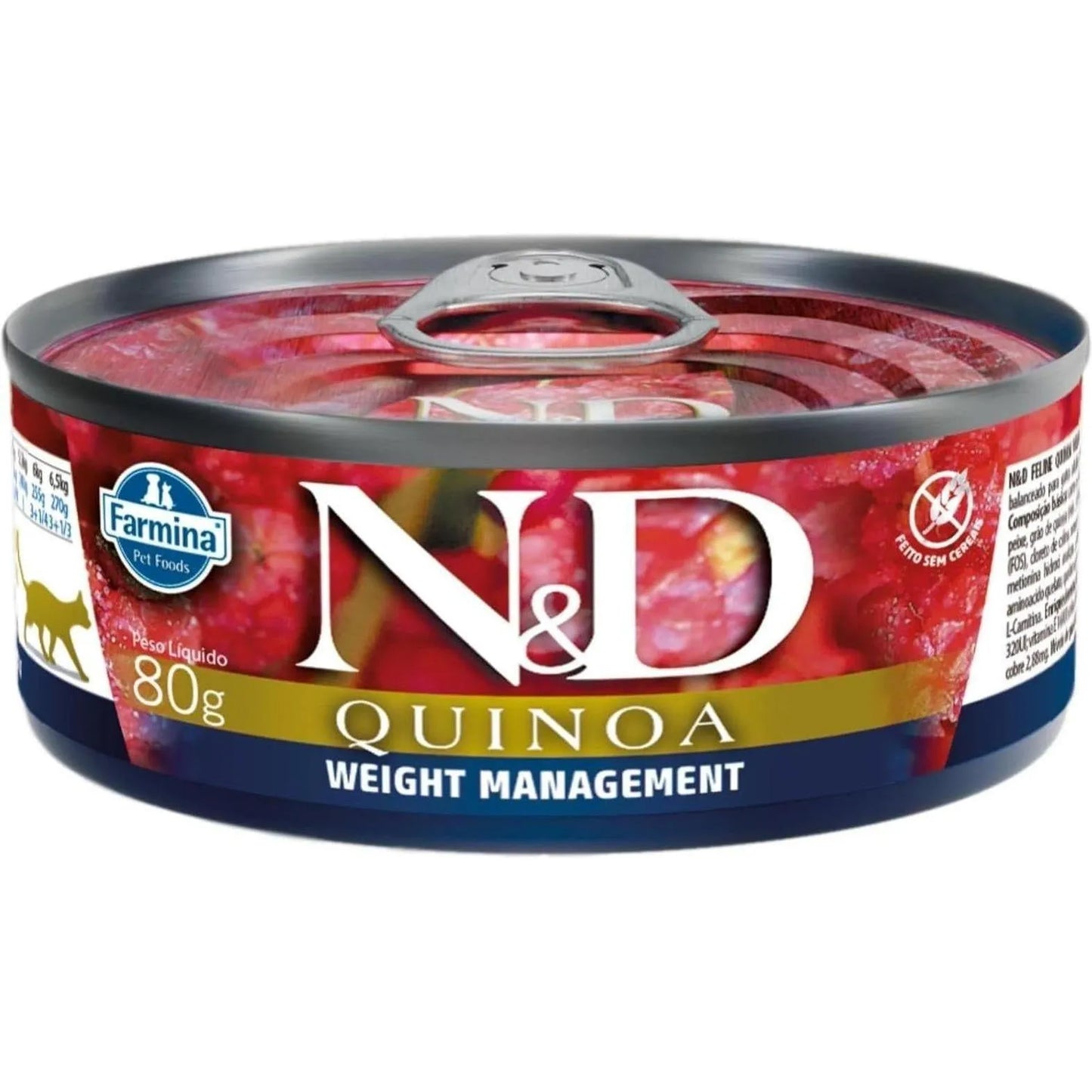 FARMINA N&D Cat Quinoa Weight Management Chat 80g