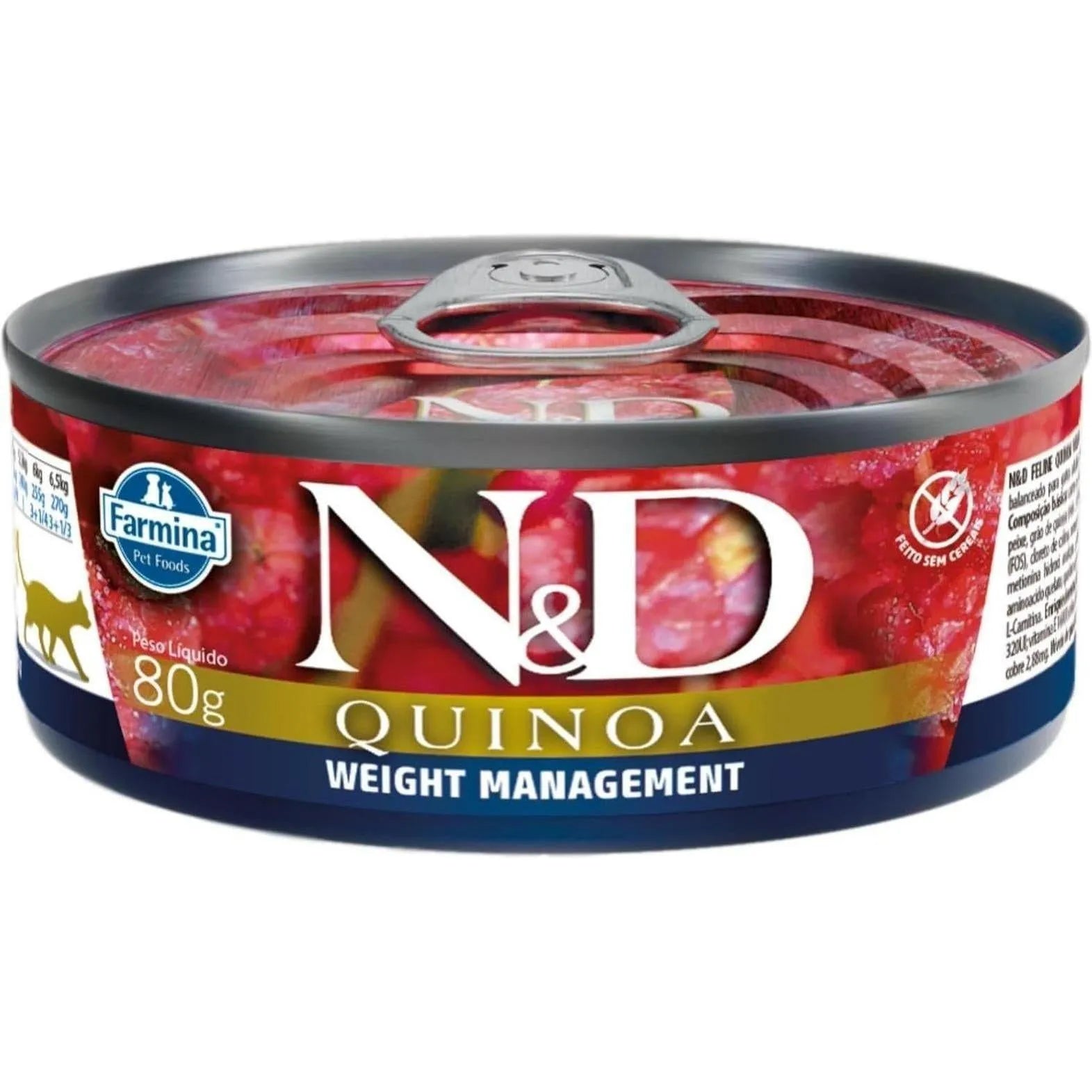 FARMINA N&D Cat Quinoa Weight Management Chat 80g