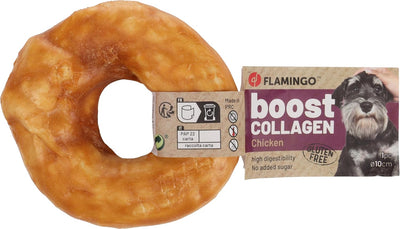FLAMINGO Donut de Collagène et Poulet 10CM 1PC