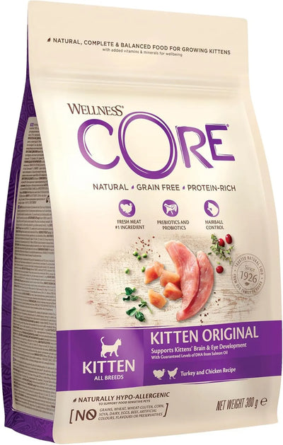 WELLNESS CORE Chaton Croquettes Dinde Poulet 300g