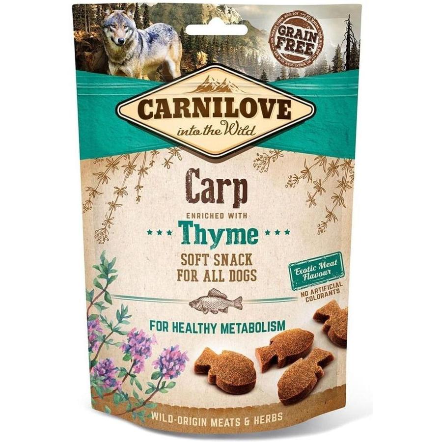 CARNILOVE Friandises Semi-Humides Carpe & Thym pour Chien 200g