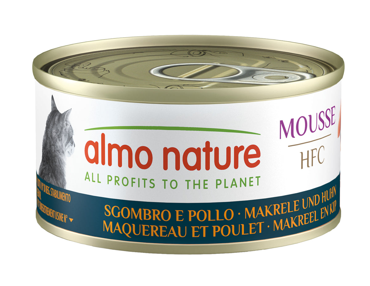 ALMO NATURE HFC Mousse pour chat Maquereau & Poulet 70 g